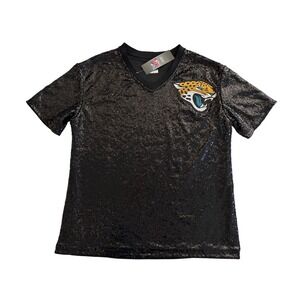 NWT Jacksonville Jaguars Women's Black Jeweled Logo Tee – NFL Team Apparel  SZ L